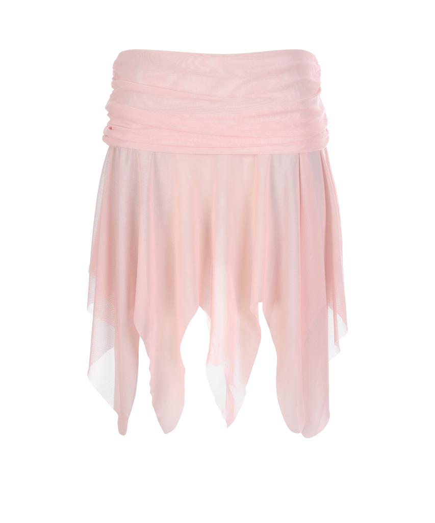 Lara Fox X Layered See Through Skirt Pink Bs2Ws003