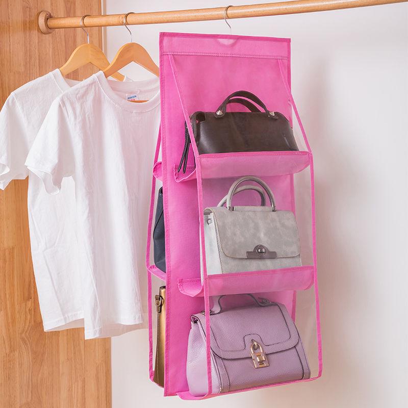 Hanging Wall-Mounted Bag Organizer for Wardrobe Storage