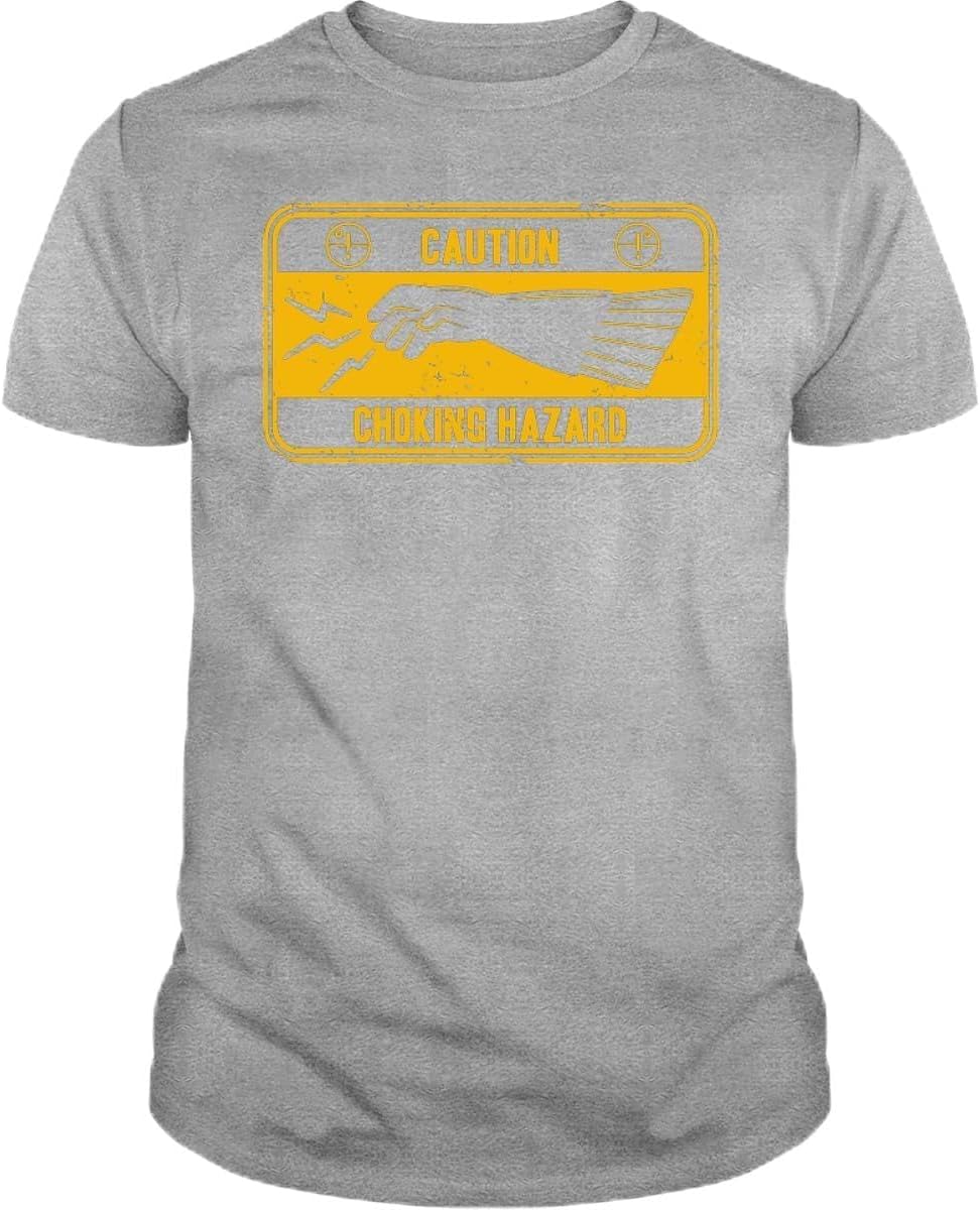 

Caution Choking Hazard T Shirt - Force Cotton Shirt for Mens & Womens - Short Sleeve Crew Neck Soft Fitted Tees 5XL різнокольоровий