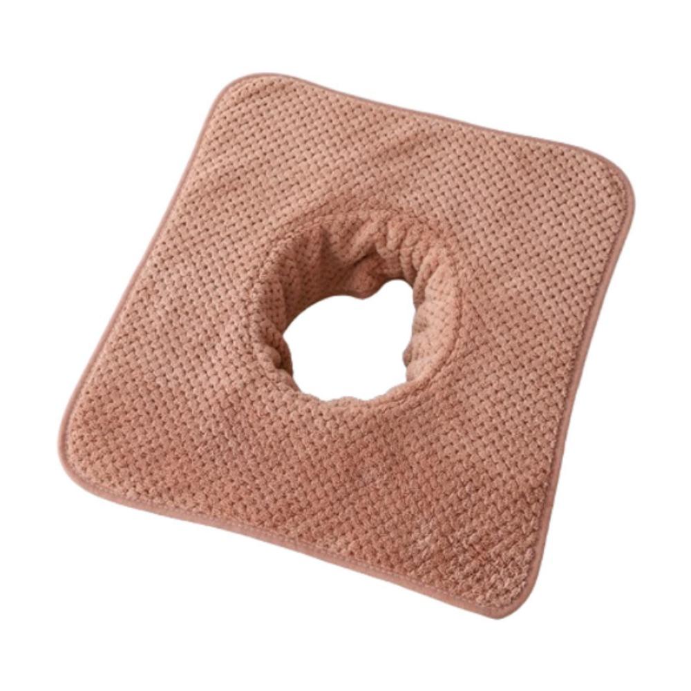 

Soft Massage Face Towel Thickened Headrest Pads Beauty Salon Towel Household Supplies Coffee 35 x 35 cm