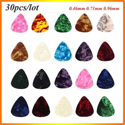 0.46mm 0.71mm 0.96mm Colorful Acoustic Fashion Electric Plectrums Celluloid Ukulele Guitar Picks