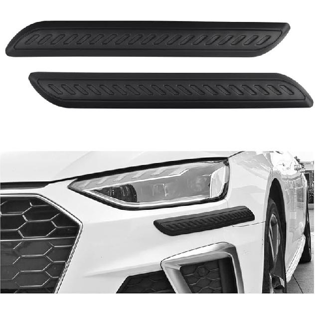 2PCS Rubber Car Bumper Guard,Anti-Collision Anti-Scratch Car Rear Bumper Protector Strip,Universal Car Bumper Protector Guard Car Exterior