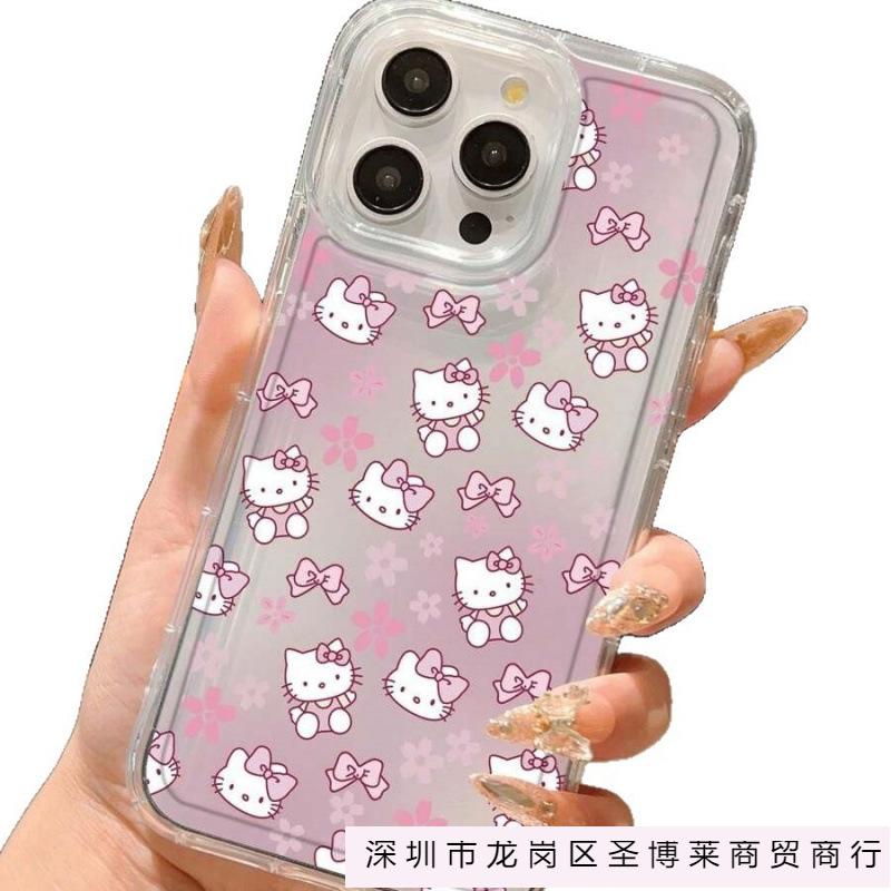 Powder gradual change KT is suitable for Apple 16promax mobile phone case iPhone15Plus airbag 14 transparent 13 Europe and America