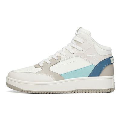 Vielseitige Freizeitbekleidung Strapazierfähige High-Top Skateschuhe Herren Sneaker Weiß Grau 912238013-4