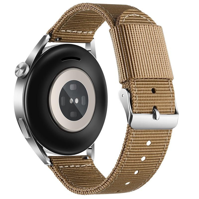 

17мм 19мм 20мм тканинний нейлоновий ремінець для годинника SWATCH Браслет Заміна браслета Жіночий чоловічий годинник Спортивний годинник Аксесуари Ремінець 17mm срібний/коричневий