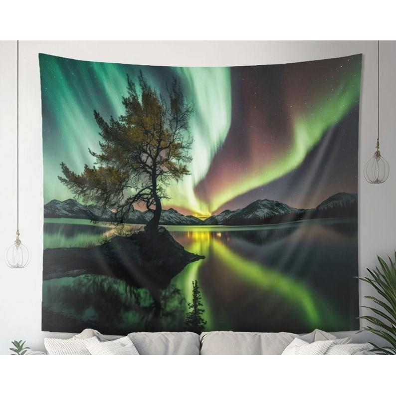 Aurora Night View tapestry 75x100