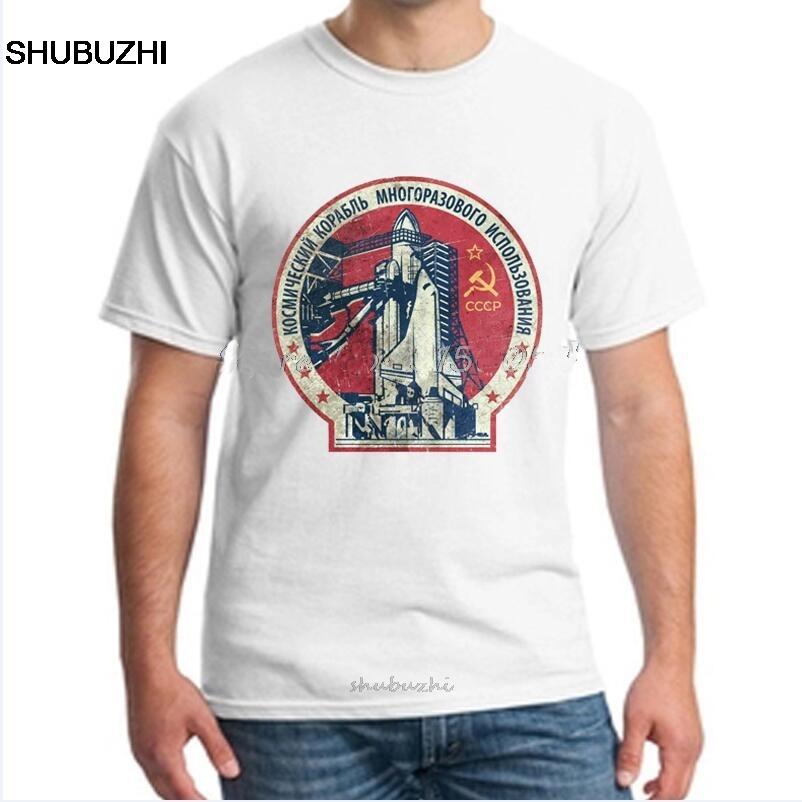 Unisexs T Shirt Cccp Russia Soviet Union Ussr Era Space Interkosmos Boctok Rocket Buran Space Shuttle Tshirt Cotton Tshirt Tee