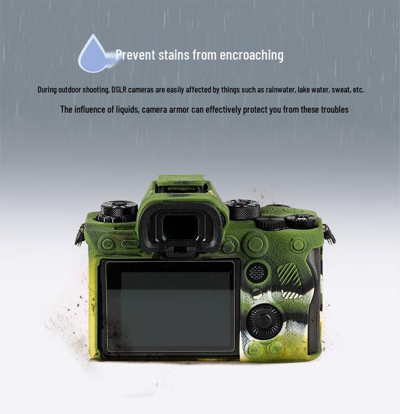 FUYALIN Anti-slip Lychee Pattern Silicone Protective Case for Sony A1 - Dustproof & Anti-collision