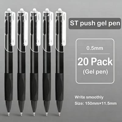 5/10/20 Pcs Gel Pen Ins Smooth Press Quick-drying 0.5mm Black Pen Ballpoint Pens School Supplies Stationery