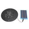Solarbetriebener Abluftventilator Rund 5W Tragbarer Solarpanel-betriebener Ventilator Leise für Hühnerställe