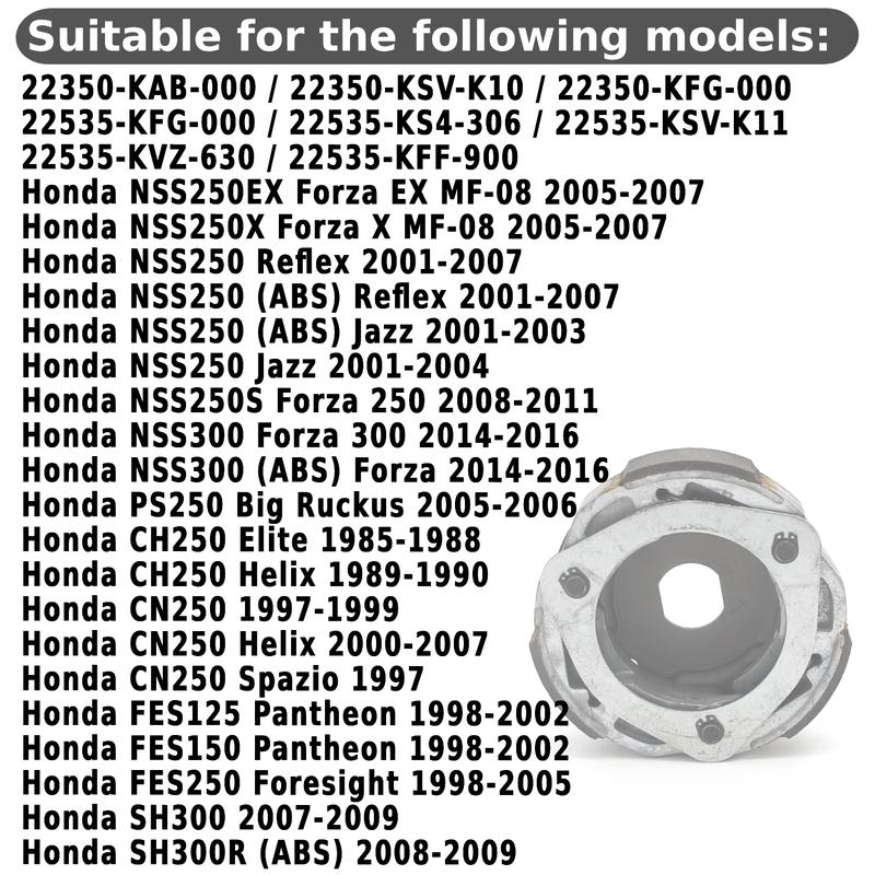 Frizione Scooter Centrifuga Per Honda NSS250EX NSS250X Forza X MF-08 Reflex Jazz NSS250S NSS300 Forza 300 250 22350-KAB-000