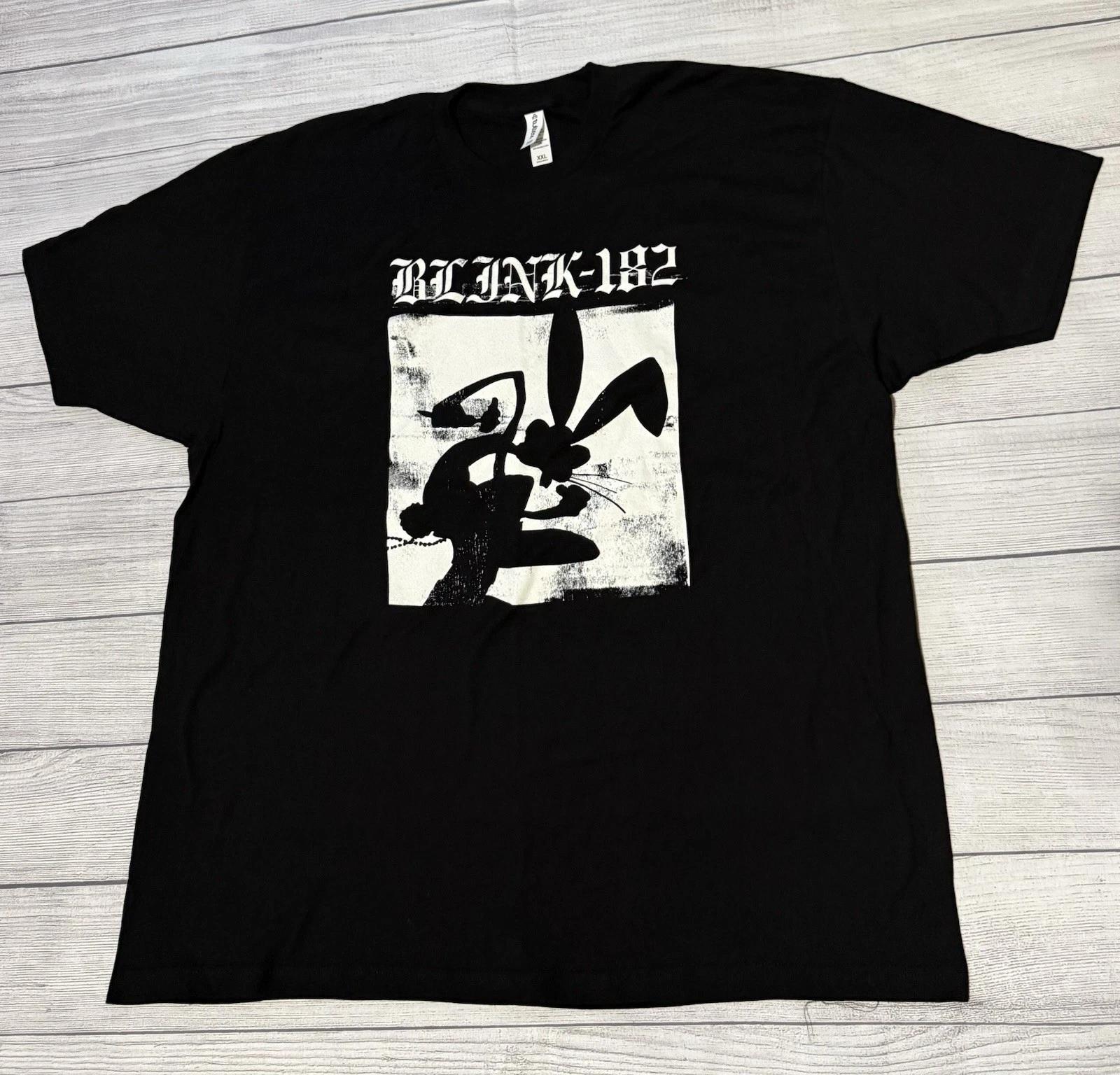 

Blink 182 Bunny Silhouette T Shirt Pop Punk Emo Black Size 2XL XXL Rare Design 2XL