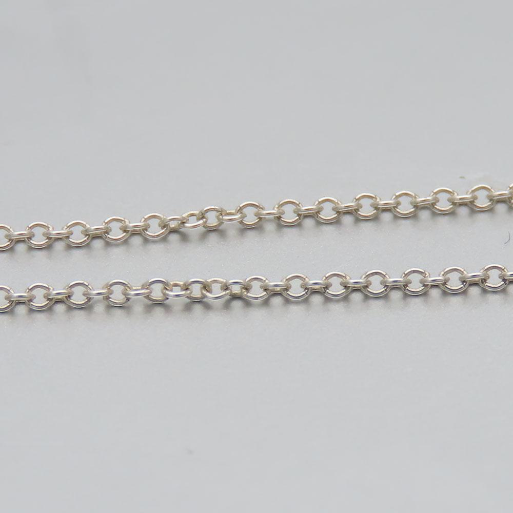 Used TIFFANY&Co. Necklace Atlas Open Medallion Silver925 3.8g Silver Accessories