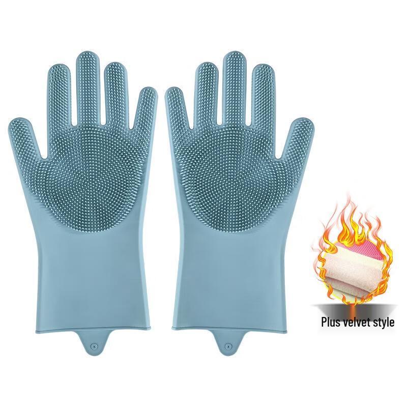 JINGRUIXIANG Pet Grooming & Deshedding Silicone Bath Glove