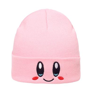 Cross-border New Autumn and Winter Leisure Cute College Style Knitted Hat Actress Kirby Expression Cold Hat Versatile Wool Hat