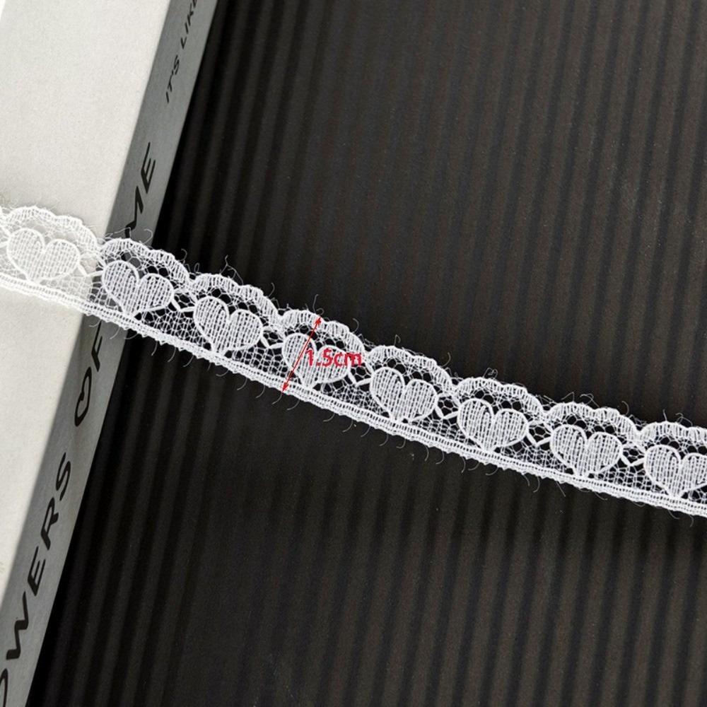 50 Meter Hohlmuster Weißes Spitzenband Weiße Farbe DIY Spitzenband Zum Geschenkverpacken