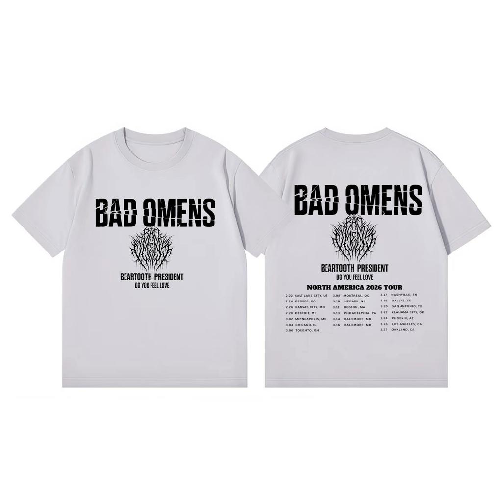 Bad Omens Do You Feel Love Tour 2026 Tshirt Men Women Fashion Rock Short Sleeve T Shirts Summer Casual Loose Cotton Tshirts
