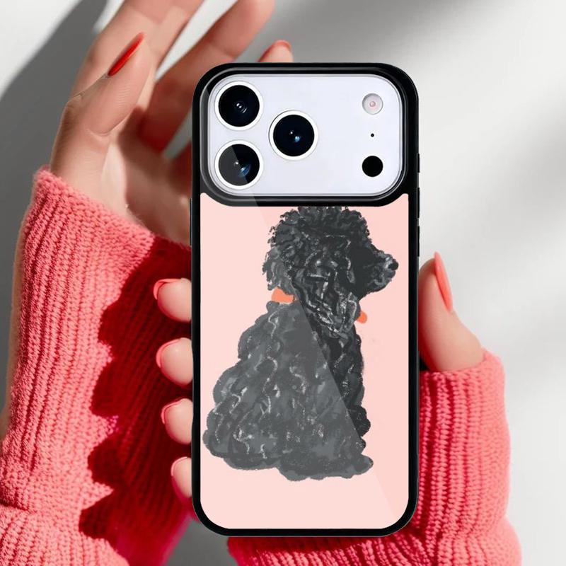 Poodle Dog Cartoon Phone Case for iPhone 17 Air 16e 15 14 13 Pro Max Back Cover for 12 11 Pro Coque