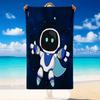 Quick Dry Beach Towel Astro Bot Pattern, Lightweight Absorbent Towel for Pool Beach Vacation Use