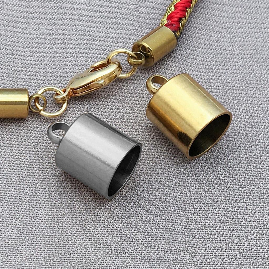 Stainless Steel Gold Chain Clasp Leather Connector for DIY Bracelet/Necklace Jewelry