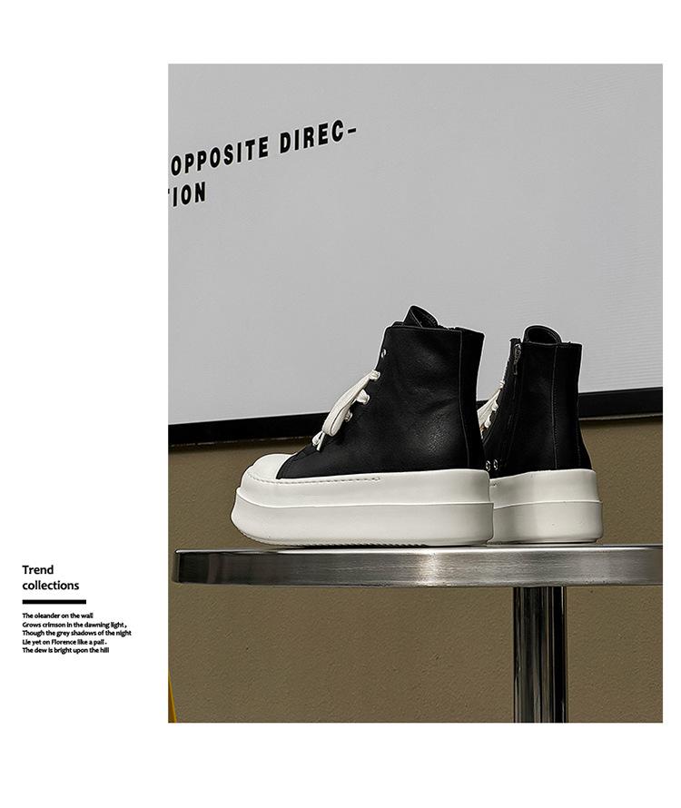 2024 A/W Unisex Thick-Soled High-Top Trend Street Dance & Skate Shoes (18456-J)