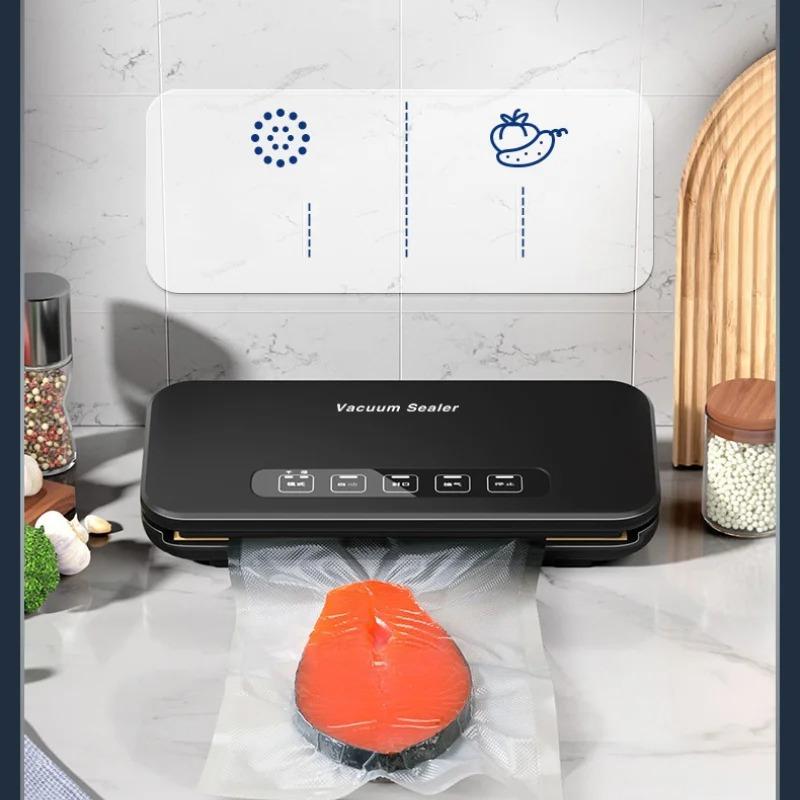 Vacuum Sealer 1PC Home Food Sealer Small Touch Screen  Packaging Long-lasting Freshness Compression Plastic Sealer