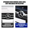 Car Sticker 185/205MM Car Front Grille Badge Decal Cover Emblem Replacement Accessories For Mercedes Benz W204 W205 W206 W213 W2