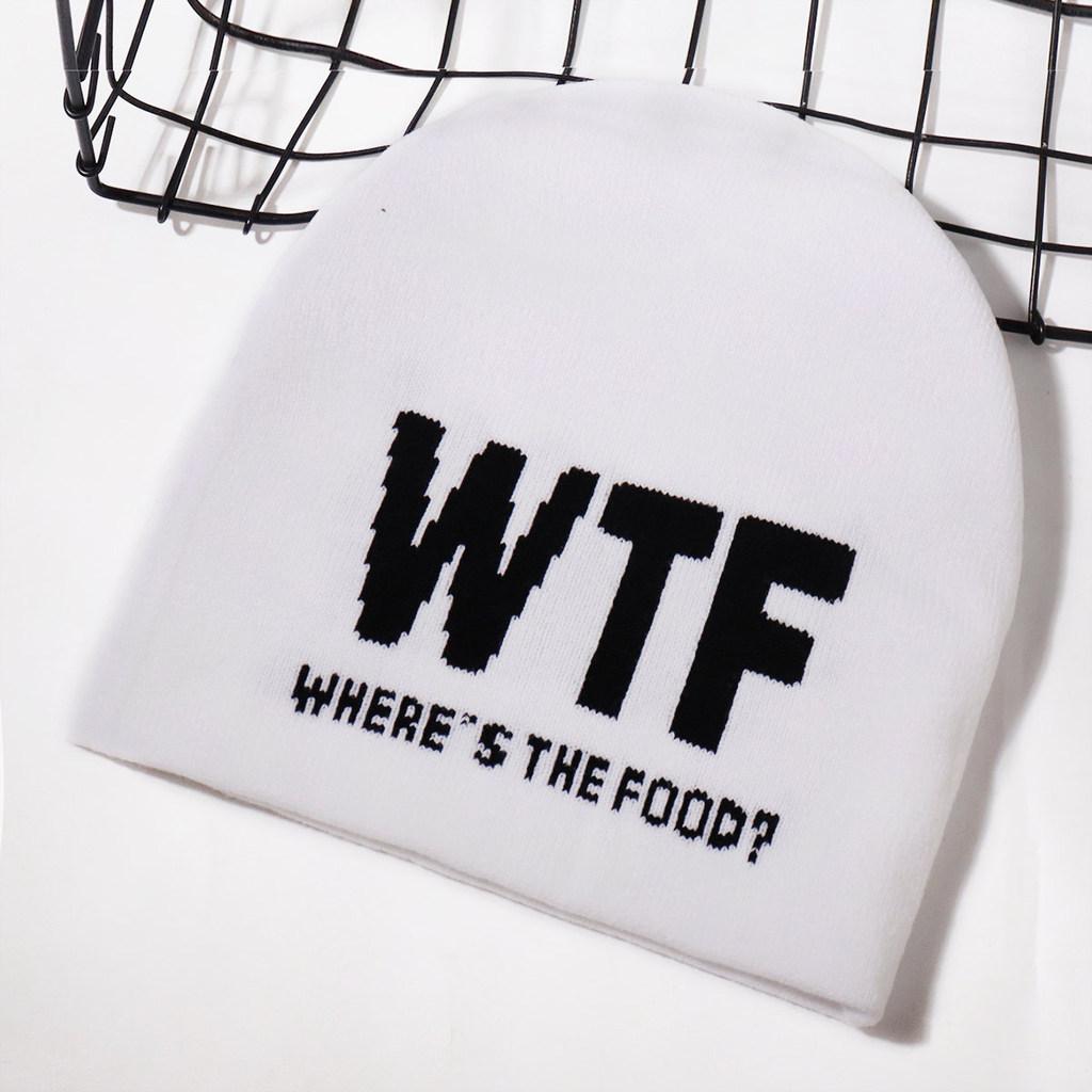 Knit Hat For Men Women Warm Beanie With Alphabet Letters For Streetwear Fashion