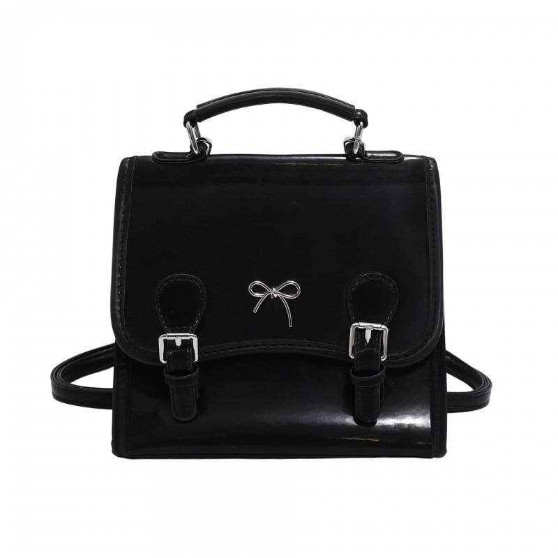 

Korean Fashionable Handbag Women 2025 New Simple Backpack Preppy Style All-match One-shoulder чорний