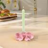 INS Ceramic Bow Candle Holder Unique Candle Stands Minimalist Long Candle Candlestick  Living Room