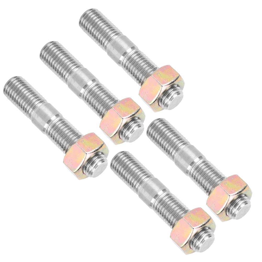 KIMISS M10x1.25 50mm Turbocharger Stud Kit From Turbocharger Manifold Stud Nut Bolt Kit Fits DSM 1G, EVO1-10