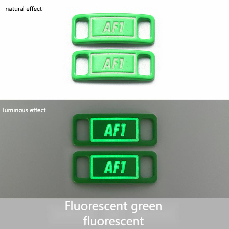 Luminous Shoelaces Buckle AF1 Glowing Metal Lock for Shoelace DIY Lace Shoe Footwear Decoration Sneaker Decorations Accessories