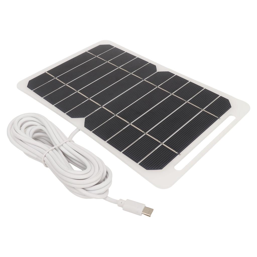 5W5V Solární panel s výstupem typu C Monokrystalický Účinný Přenosný Odolný Modul solárních článků