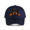 Realistischer Rottweiler Hund lugt Kunst Druck Heim Dekoration Baseball Kappe Mode Unisex Sonnenhut Damen Outdoor Sport Snapback Kappe