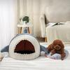 Cute Shark Pet Sleeping Bed Hideout House Warm Soft Comfortable Semi-closed Cat Dog Nest Pet Products