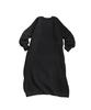 Antiqua Long Rib Knit One Size Black Women's V-Neck Dress, PN-00587, 05,