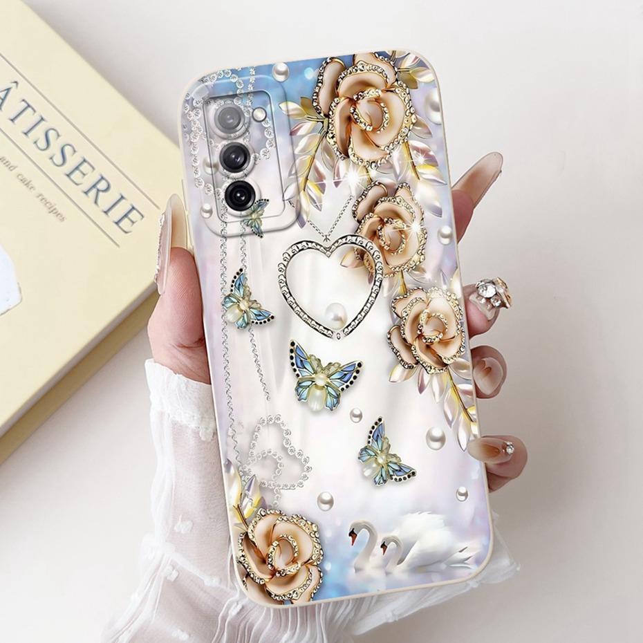Beautiful Floral Phone Case For Samsung Galaxy S20 FE S20+ Soft Silicone Shockproof Cover For Samsung S20 Plus S20FE 5G Bumpers