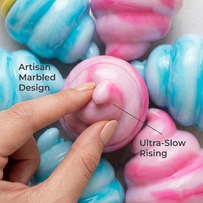 1Pack Ice Cream Squeezy Toy, Soft & Cute Ice Cream Cone Shaped Stress Relief Toy, Fun & Adorable Gift For Birthday