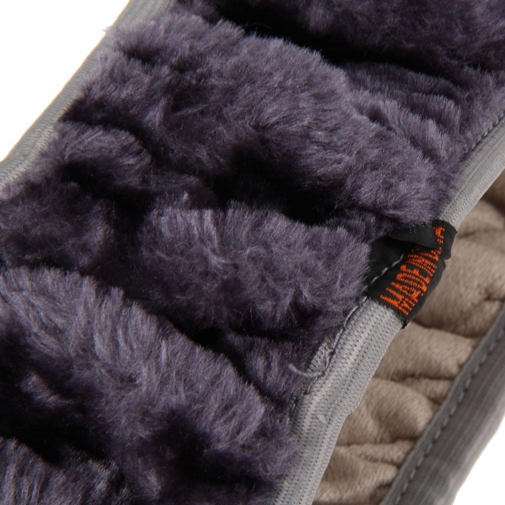 

Мягкий шерстяной плюшевый нечеткий автомобильный чехол на руль универсальный для зимы серый