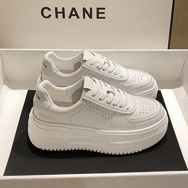 

Little white shoes, new muffin platform women s shoes in autumn 2025, fashionable wear, student casual dad shoes women 40