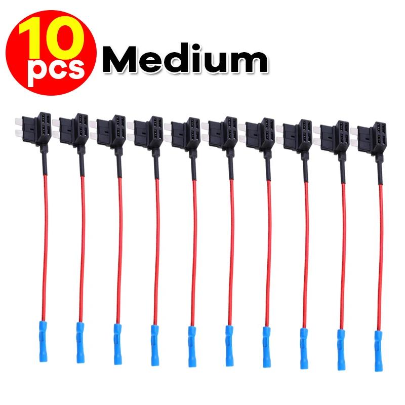 Mini Standard Add-a-Circuit Fuse Holder Car Fuse Tap Adapter ATC/ATO for 12V-32V Dash Cam GPS LED Power Supply Accessories Fuses4