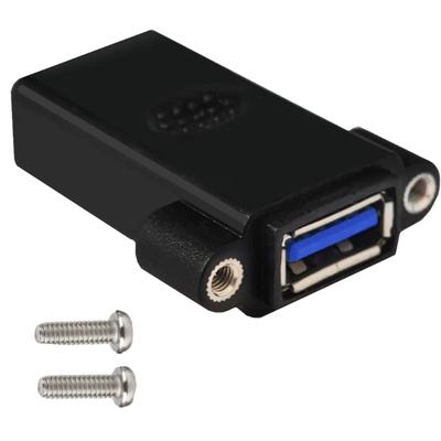 USB3.0 Female To Female Panel Mount Adapter USB3.0 Female Coupler for Seamlessly Data Extension and Fast Charging,