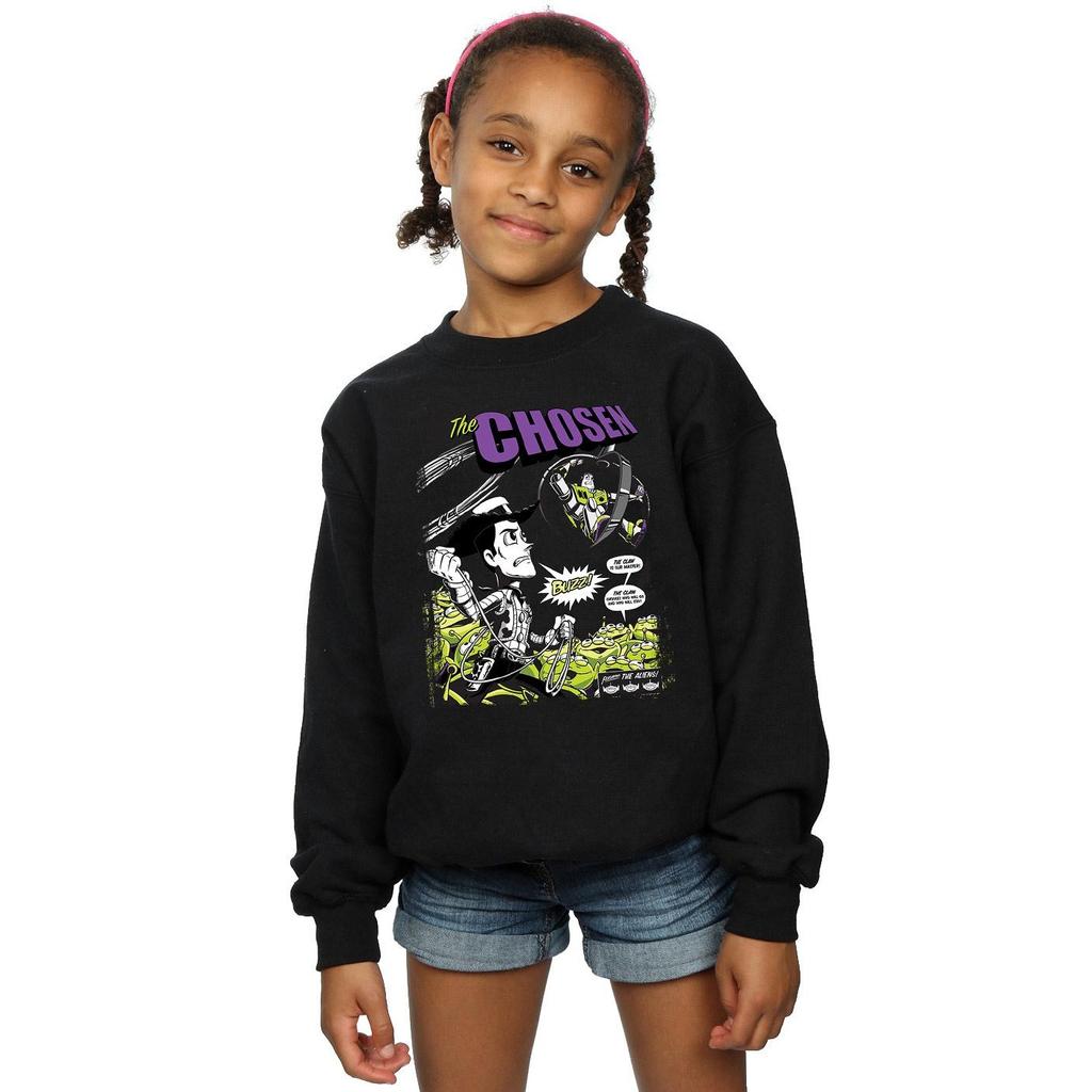 Disney Girls Toy Story Comic Cover Sweatshirt