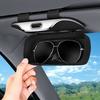 Multi-Purpose Car Glasses Box Portable Car Sunglasses Holder Car Driving Glasses Holder Eyeglass Case Sun Visor Storage Case