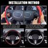 Non-Slip Car Steering Wheel Cover Carbon Fiber Booster Cover Auto Interior Accessories For BMW F10 G30 E92 G20 E46 E90 X3 X5 E53