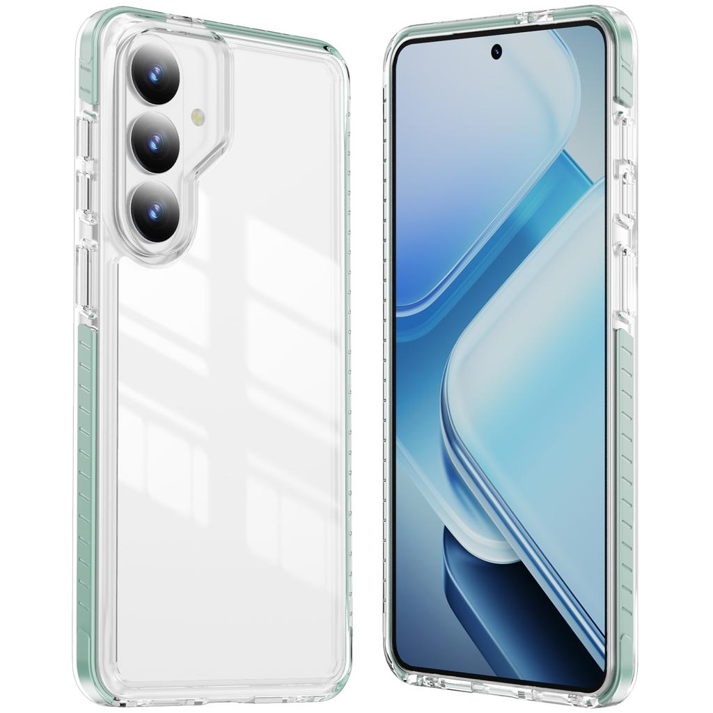 Anti Yellowing Clear Case With 3D Color Strip Airbag Shockproof Raised Lens Protection For Samsung Galaxy S26 S25 S24 S23 Series