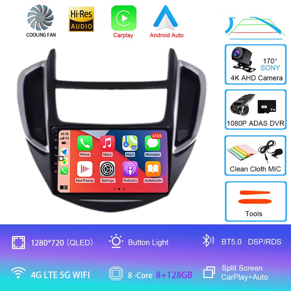 Car Radio Android 14 For Chevrolet TRAX 2014 2015 2016 Carplay Auto GPS Navigation WIFI+4G 2Din Head Unit BT Stereo Video Player