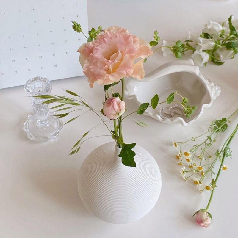 1pc Nordic Ceramic Vase Simple Small Fresh Flower Pot Storage Bottle for Flowers Living Room Modern Home Decorations Ornaments