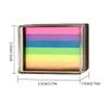 Palette di Colori Arcobaleno a Base d'Acqua per il Viso Pittura Corporea Lavabile Strisce di Colore per Pittura Facciale Festival Cosplay Trucco Regalo