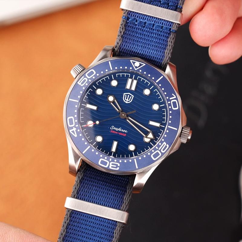 Watchdives WD007Q V2 Luxury Titanium Watch 007 NTTD VH31 Sweep Quartz Sapphire AR Luminous 200M Waterproof 42Mm Vintage Watch